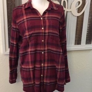Dark Ted Plaid Long Sleeve Shirt